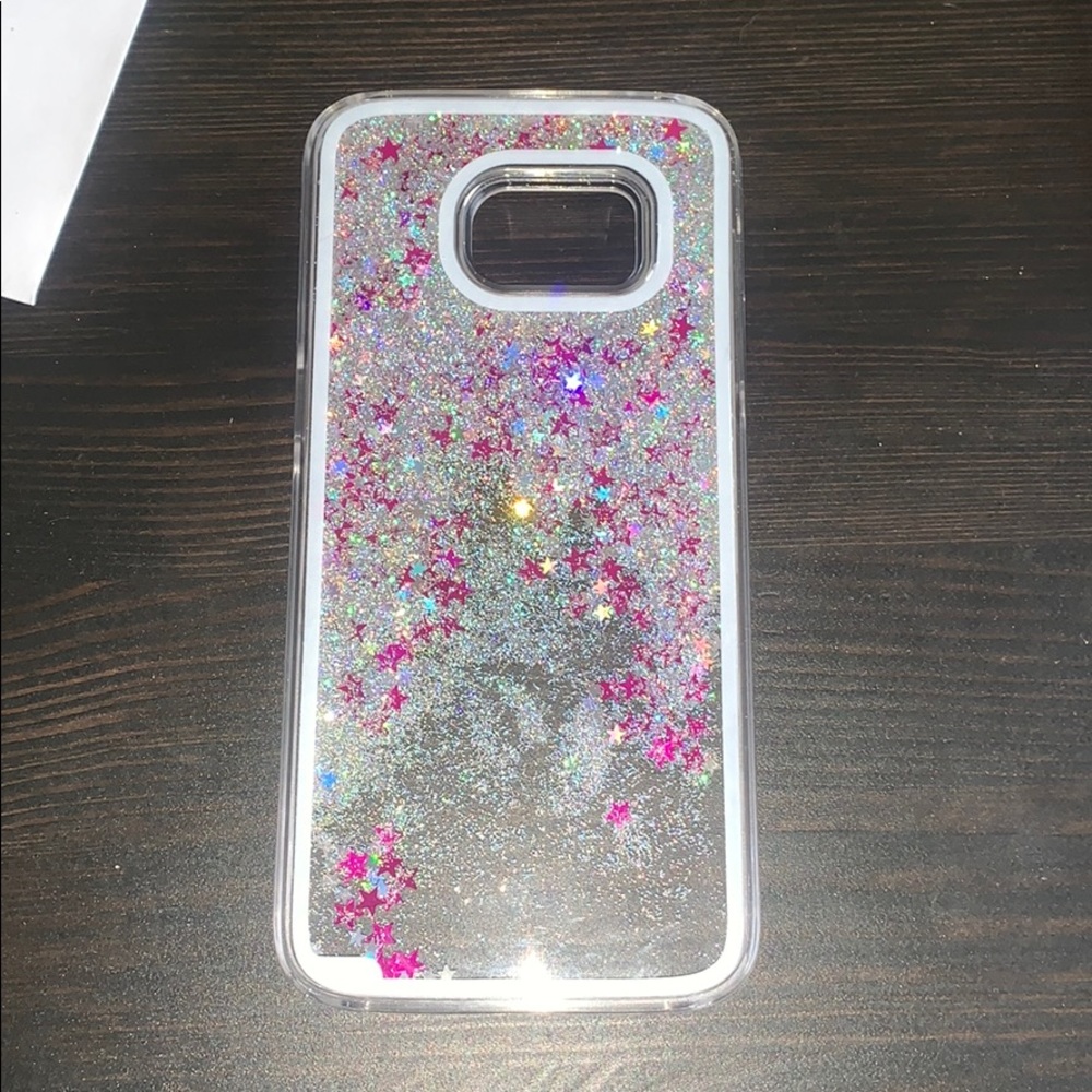 Glitter galaxy s7 edge case